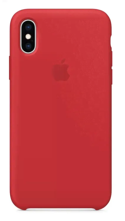 Силиконовый чехол для Айфон XS -Красный (Red)